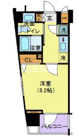 メイクスデザイン南青山の物件間取画像