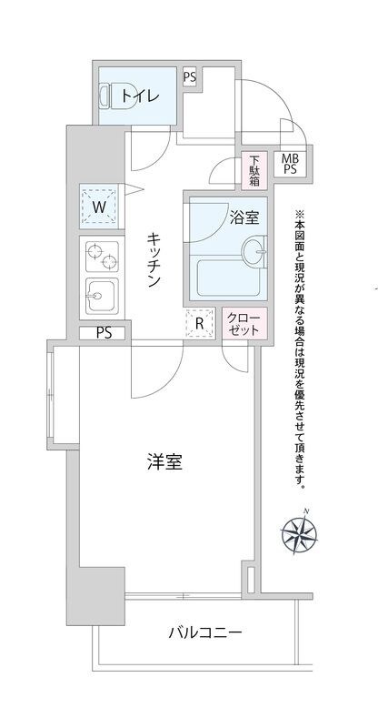 牛込神楽坂駅 徒歩1分 3階の物件間取画像