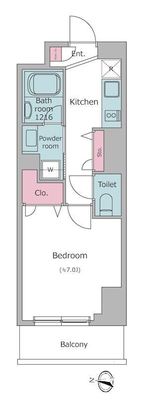 Ｎ－ｆｌａｔｓ板橋の物件間取画像