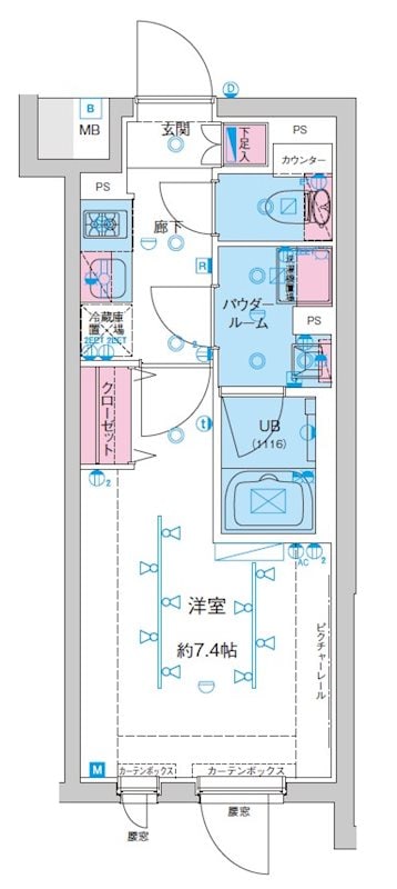 GENOVIA新大塚の物件間取画像