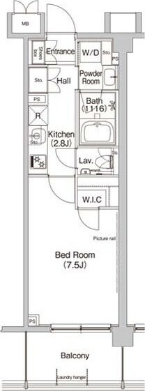 東新宿駅 徒歩3分 2階の物件間取画像