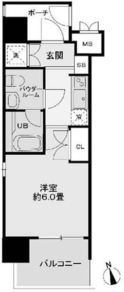 レジディア新宿御苑の物件間取画像