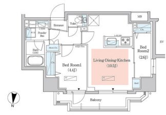 西新宿駅 徒歩8分 3階の物件間取画像