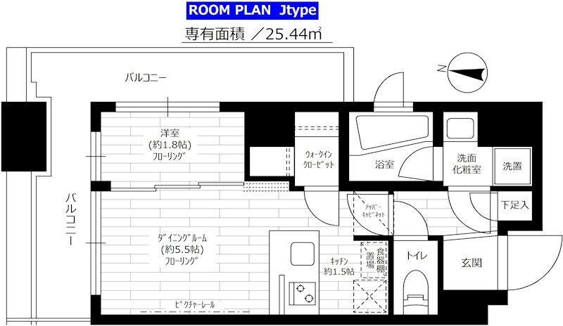 アジールコフレ中野坂上の物件間取画像