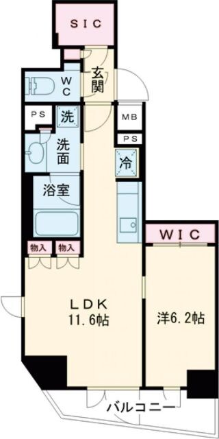 ザ・パークハビオ中野新橋の物件間取画像