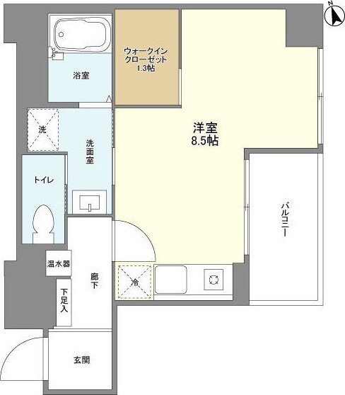 東中野駅 徒歩2分 8階の物件間取画像