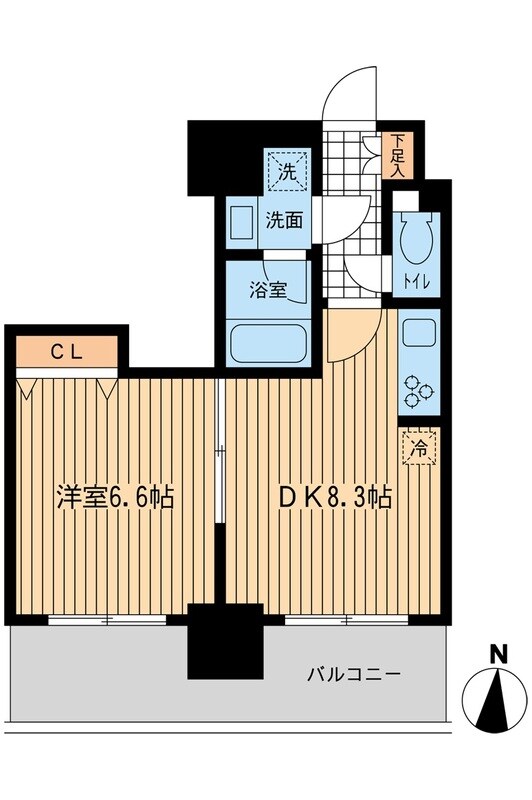 板橋区役所前駅 徒歩10分 14階の物件間取画像