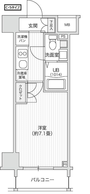 レジディア笹塚Ⅱの物件間取画像