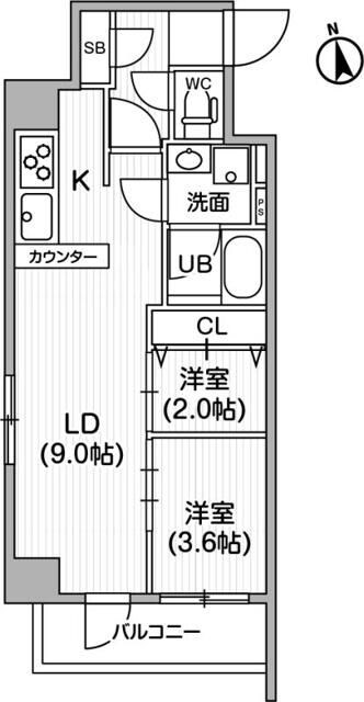 レクシード神楽坂の物件間取画像