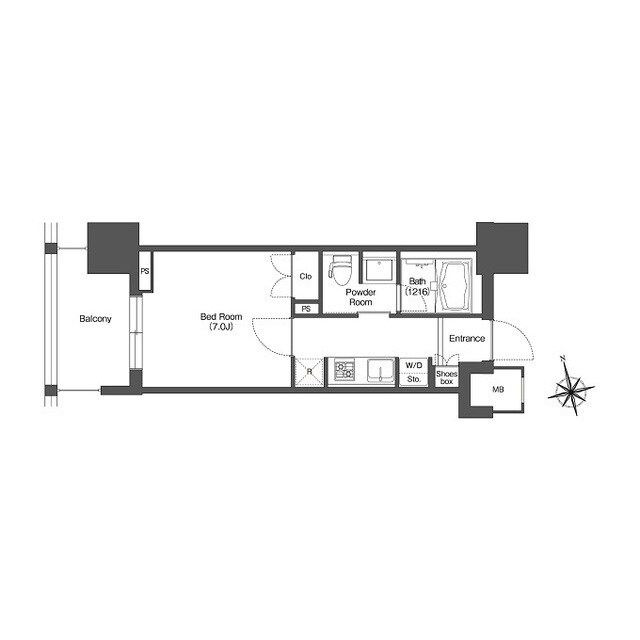 LIBR GRANT 西新宿EASTの物件間取画像