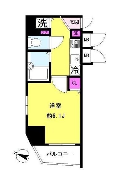プリズムスクエア本駒込の物件間取画像