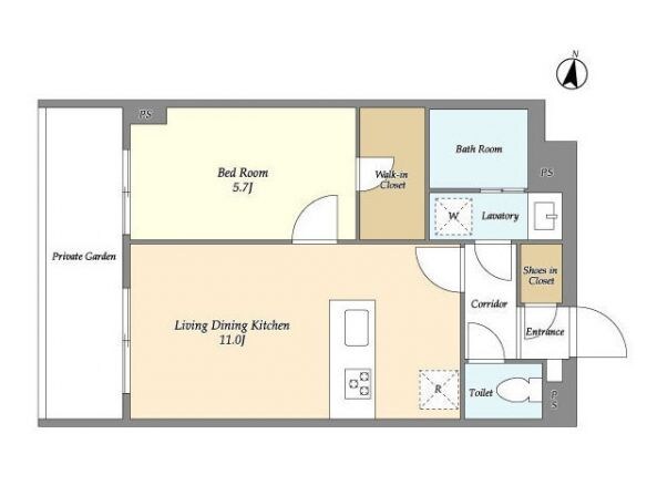 地下鉄赤塚駅 徒歩10分 3階の物件間取画像