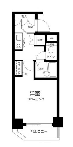 武蔵小山駅 徒歩5分 3階の物件間取画像