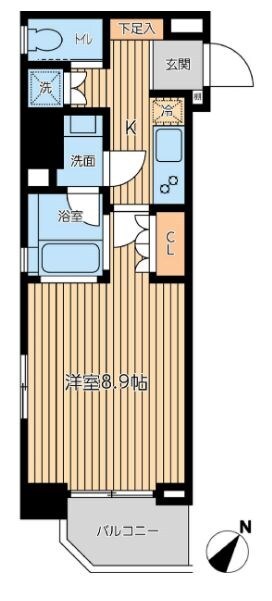 森下駅 徒歩7分 5階の物件間取画像