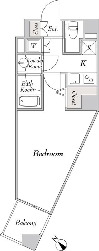 ルミークアン神楽坂の物件間取画像
