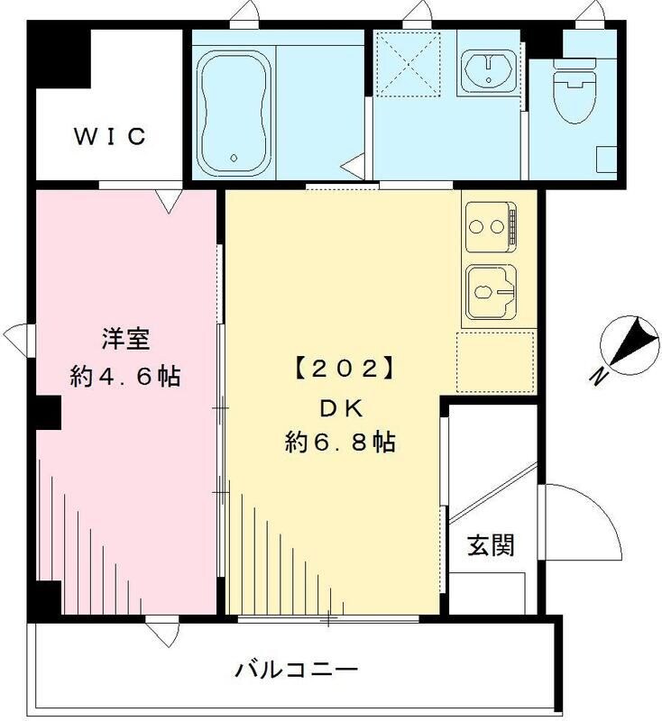 五反田駅 徒歩9分 2階の物件間取画像