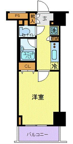 スカイコート新小岩の物件間取画像