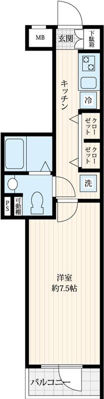 落合南長崎駅 徒歩7分 2階の物件間取画像