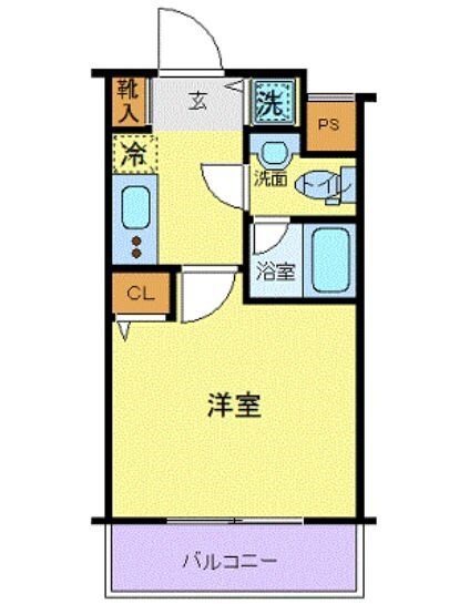 スカイコート牛込神楽坂の物件間取画像