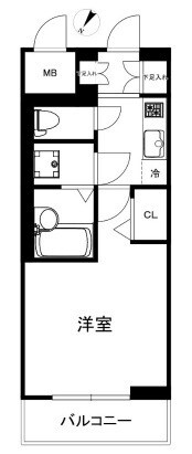 ハーモニーレジデンス田町#002の物件間取画像