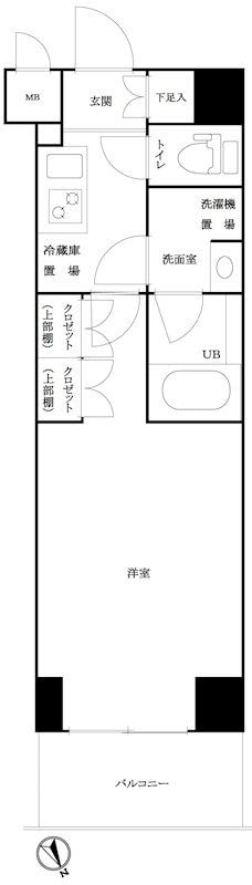 ルーブル白金高輪参番館の物件間取画像