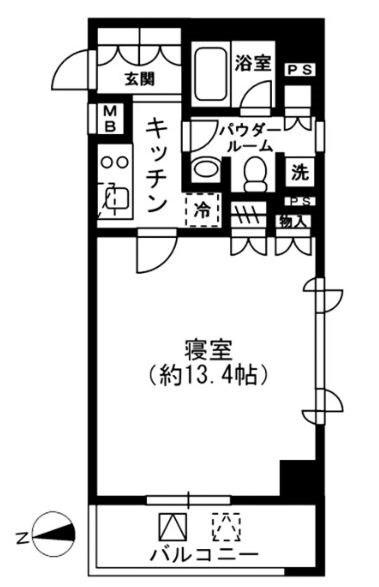 四谷三丁目駅 徒歩7分 3階の物件間取画像