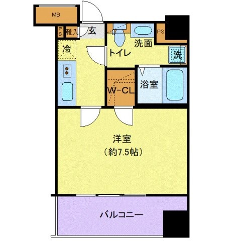 クレヴィスタ蒲田Ⅱの物件間取画像