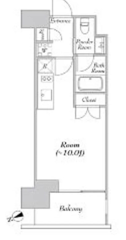 日の出駅 徒歩4分 5階の物件間取画像