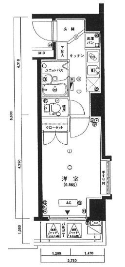 田町駅 徒歩7分 3階の物件間取画像