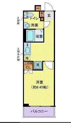 クレヴィスタ門前仲町の物件間取画像