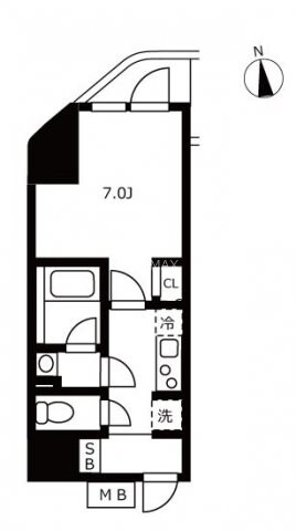 浜松町駅 徒歩3分 5階の物件間取画像