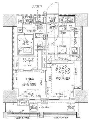 赤坂駅 徒歩4分 7階の物件間取画像