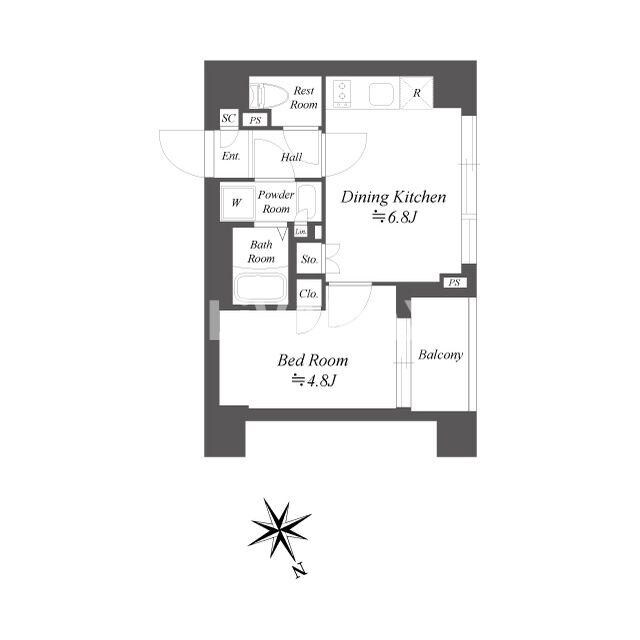 ブランシエスタ品川大井町パークエッジの物件間取画像