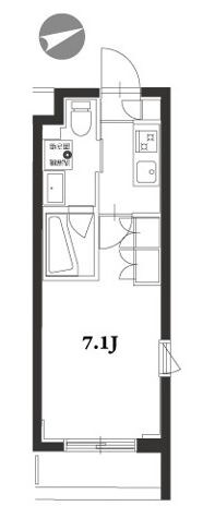 荏原町駅 徒歩4分 2階の物件間取画像