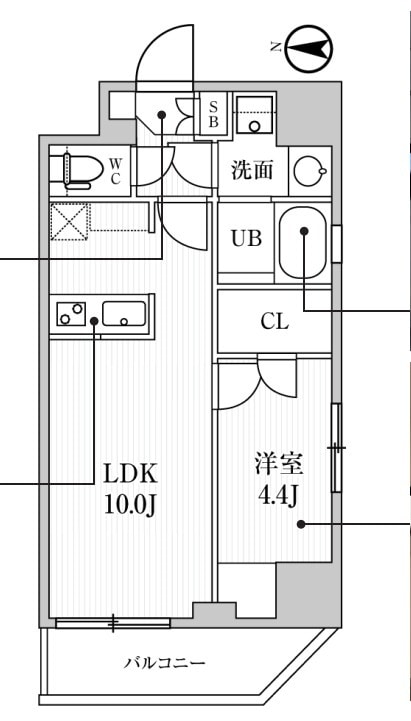 シーズンフラッツ住吉の物件間取画像