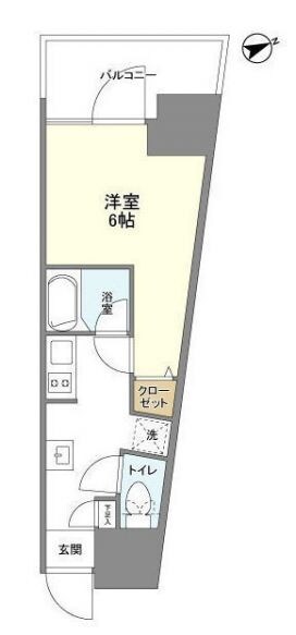 大井町駅 徒歩5分 11階の物件間取画像