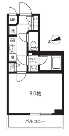 コンシェリア東京木場ステーションフロントの物件間取画像