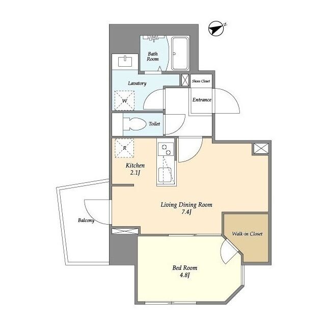 三田駅 徒歩5分 2階の物件間取画像