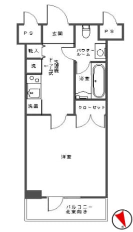 スカイコート浜松町壱番館の物件間取画像