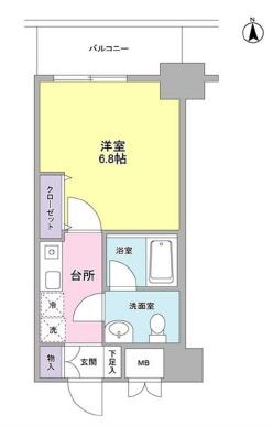 品川駅 徒歩14分 2階の物件間取画像