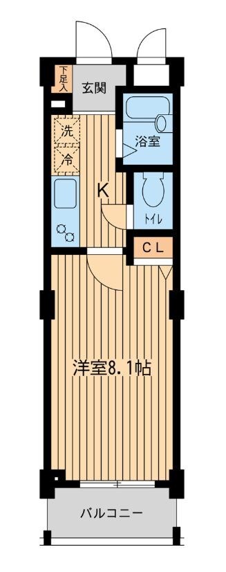 不動前駅 徒歩4分 1階の物件間取画像