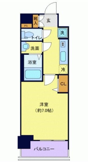 プレサンスブルーム浅草Northの物件間取画像