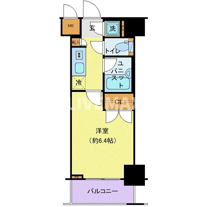 パレステュディオ虎ノ門の物件間取画像
