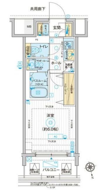 大森海岸駅 徒歩3分 7階の物件間取画像