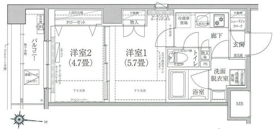 ルフレプレミアム押上の物件間取画像