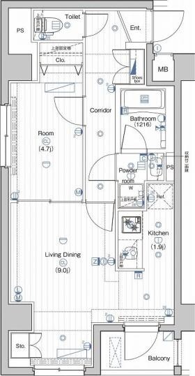 PREMIUM　CUBE大井町#moの物件間取画像