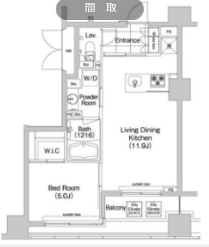 コンフォリア新川の物件間取画像