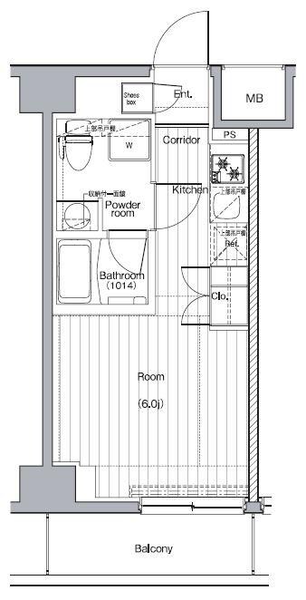 プレミアムキューブG西大井の物件間取画像