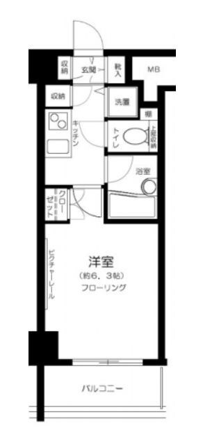 麻布十番駅 徒歩6分 11階の物件間取画像