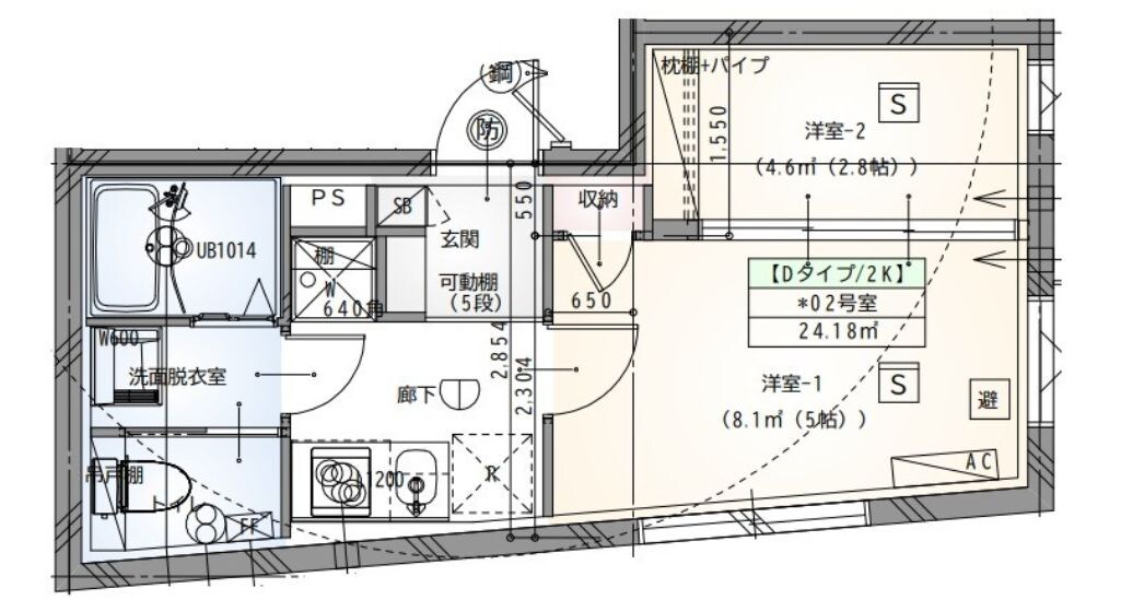 ラヴィエール目黒不動前の物件間取画像